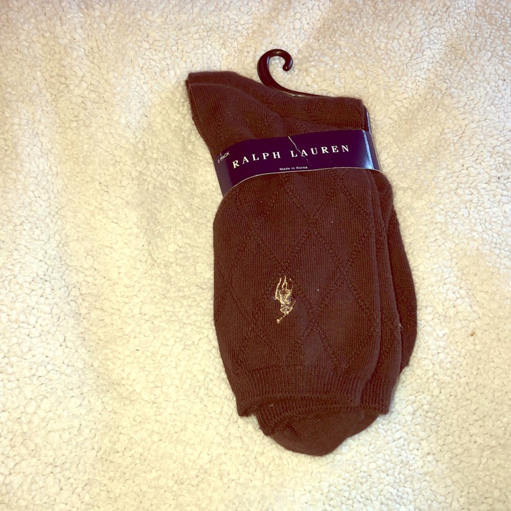 Ralph Lauren brown dress socks. Brand new